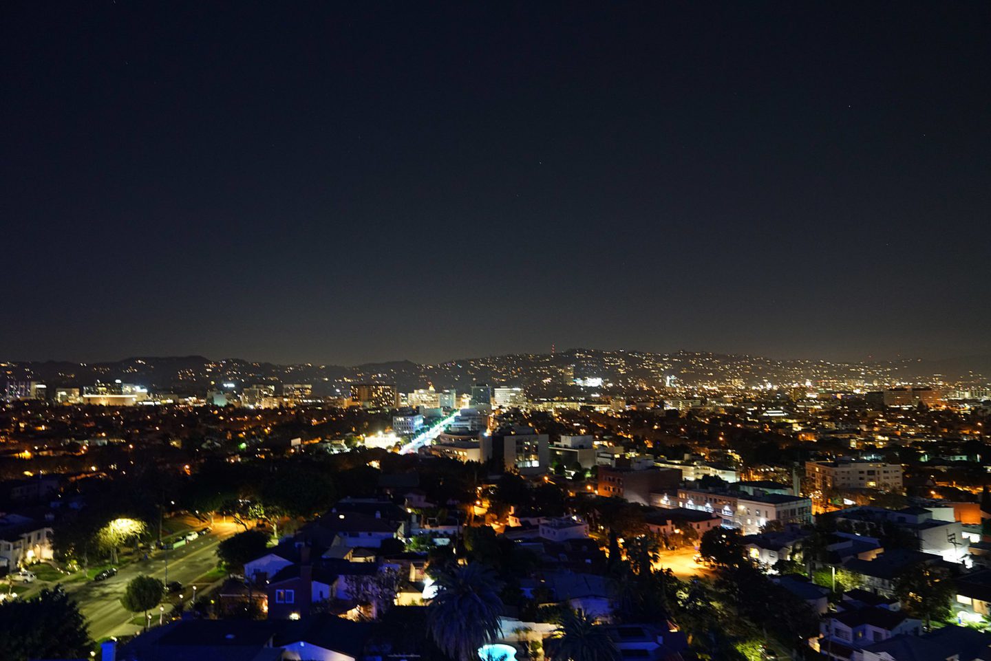 Beverly Hills Nighttime Lights