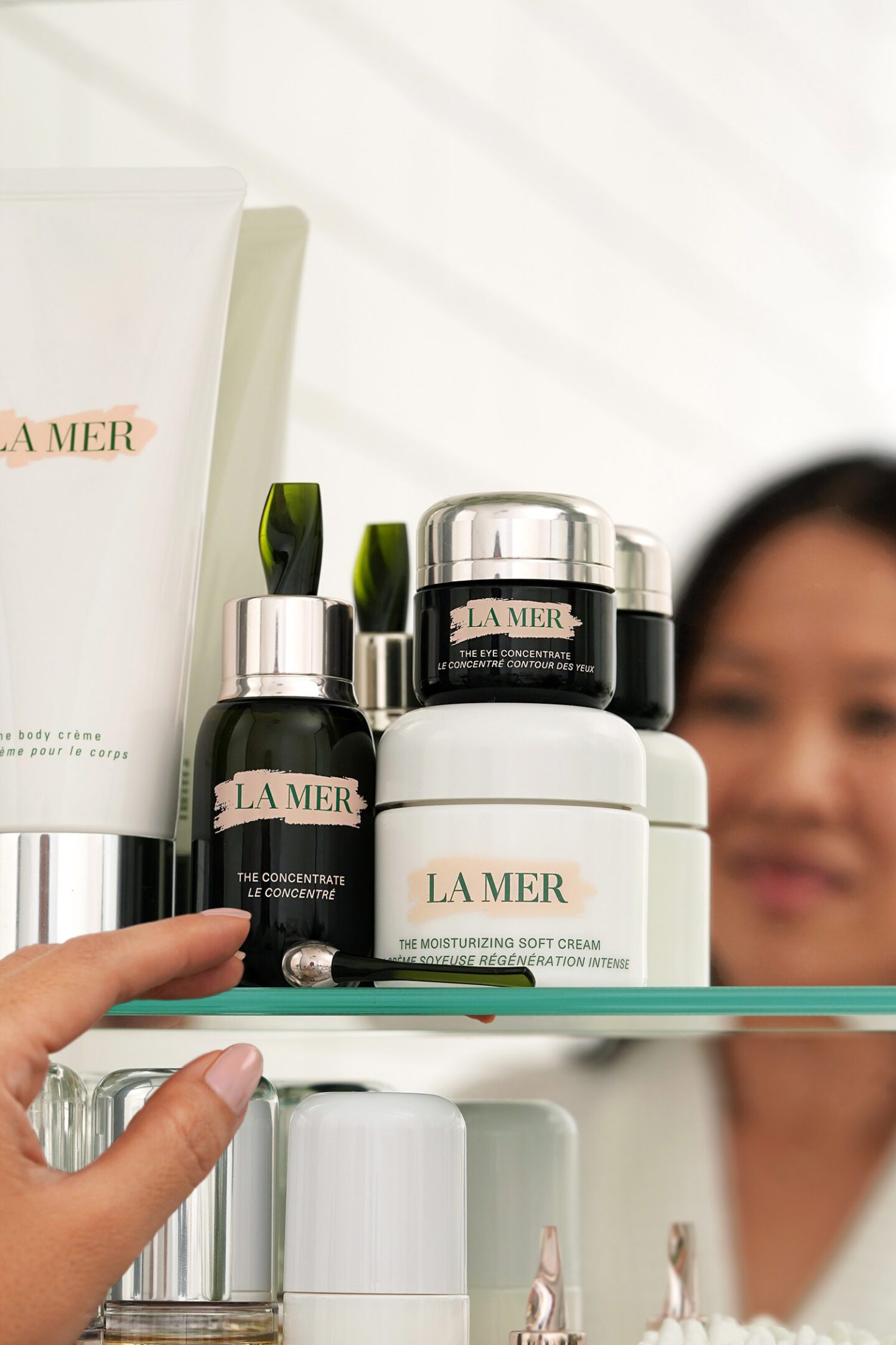 La Mer The Moisturizing Soft Cream, The Concentrate and The Eye Concentrate