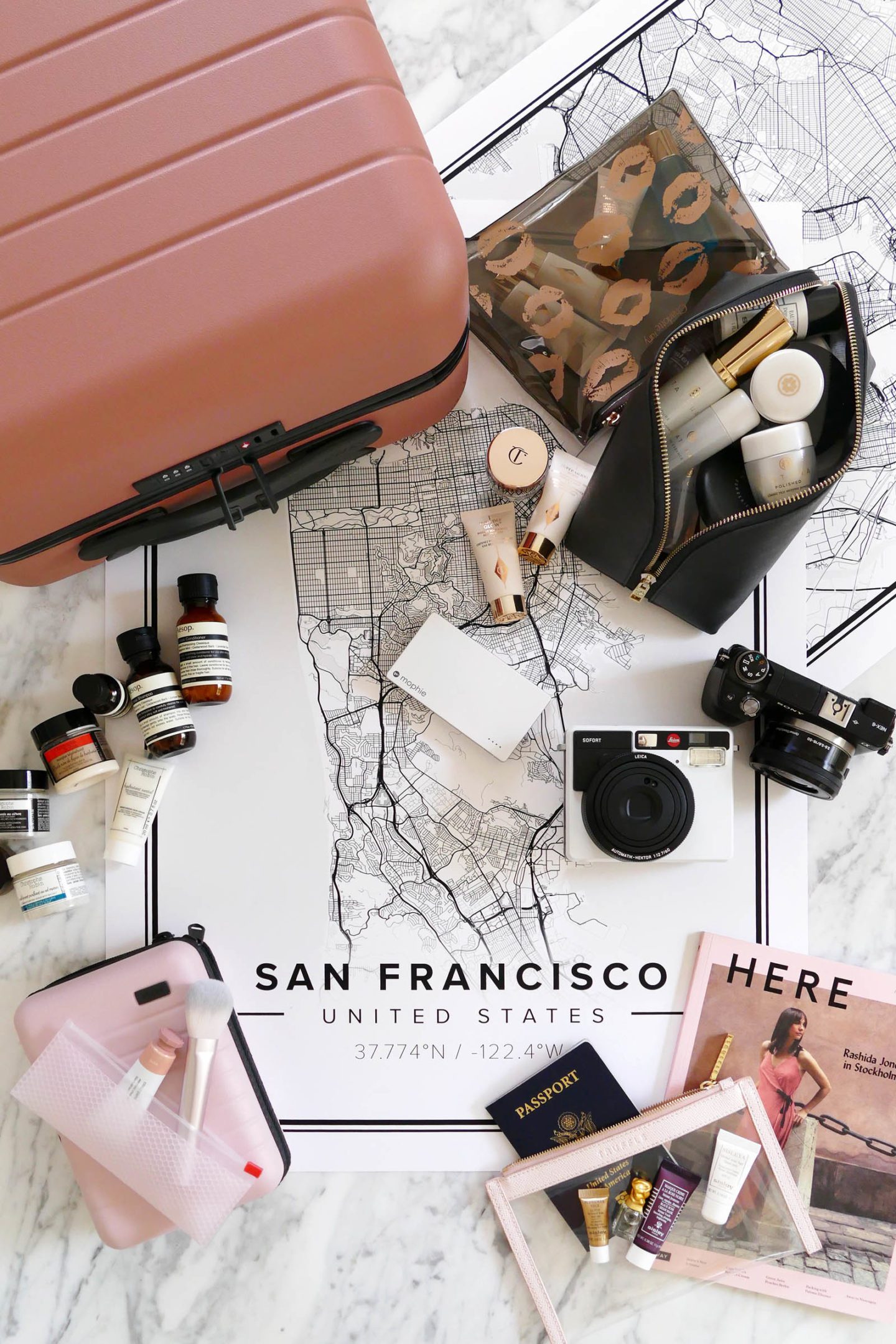 Travel Beauty Away Luggage Carry On | The Beauty Look Book
